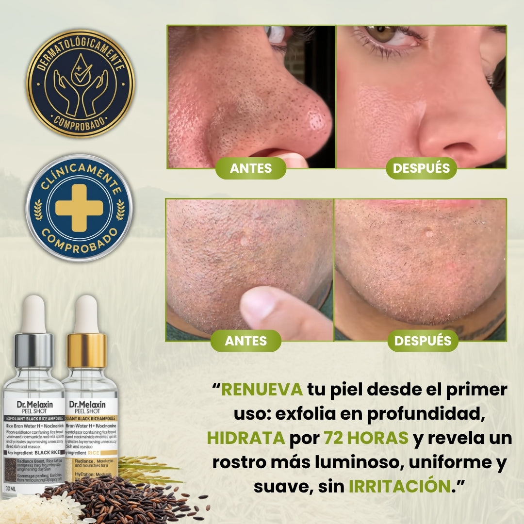 DrMelaxin™ | Sérum de Arroz Blanco & Arroz Negro 30ml